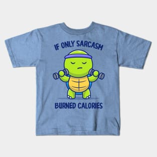 Burning Calories Kids T-Shirt